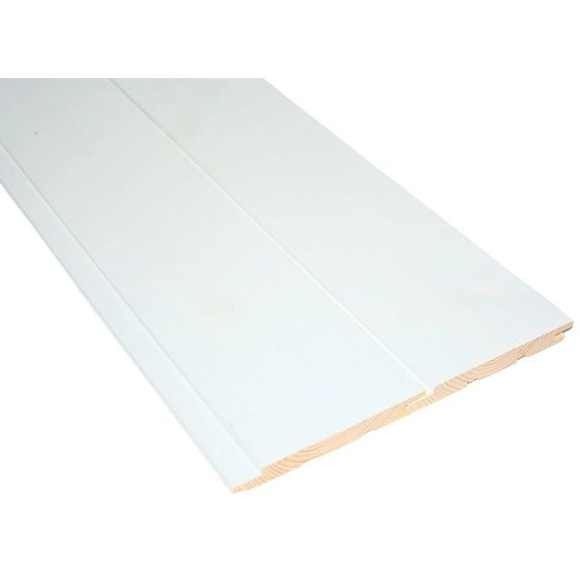 Sisustuspaneeli Siparila Roso, 120x2050x13mm, mänty, STS, valkoinen