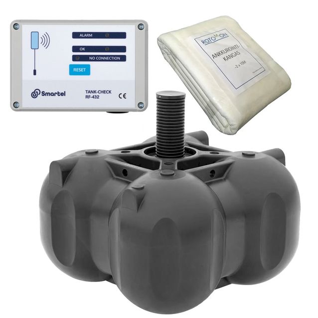 Umpisäiliöpaketti Rotomon Umpisäiliö RM 5500 + ankkurointikangas + langaton hälytin