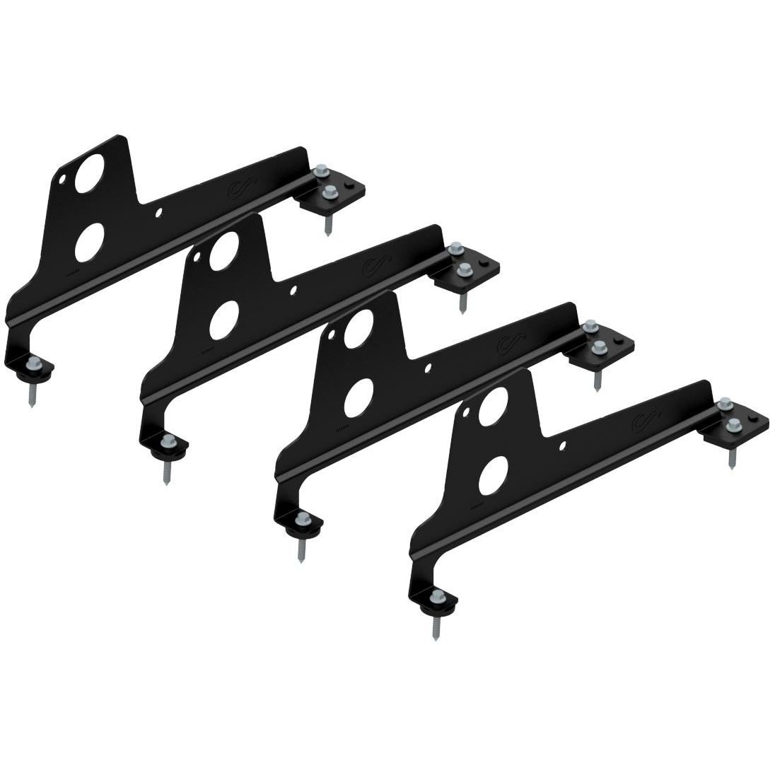 Lumiesteen asennussarja Ruukki teräskatoille (Muotokate 350 MK2), RR33 musta