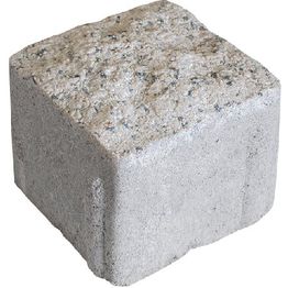 Pihakivi Rudus Artik-noppa, 92x92x80mm, profiloitu, hienopesty, vaaleanharmaa