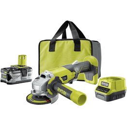 Akkukulmahiomakone Ryobi ONE+ R18AG-140S 18V 4,0 Ah akulla