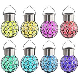 Riippuva aurinkokennovalaisin 8 kpl led-valot rgb