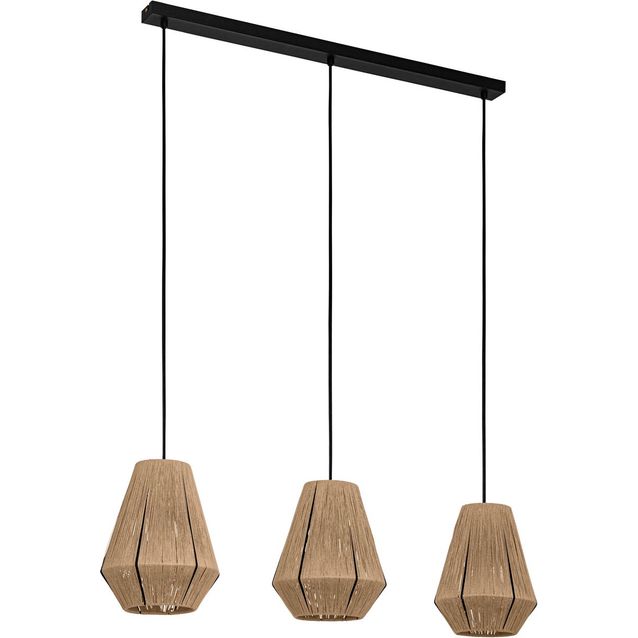 Riippuvalaisin Eglo Alderney 3 osainen 90x20cm ruskea musta