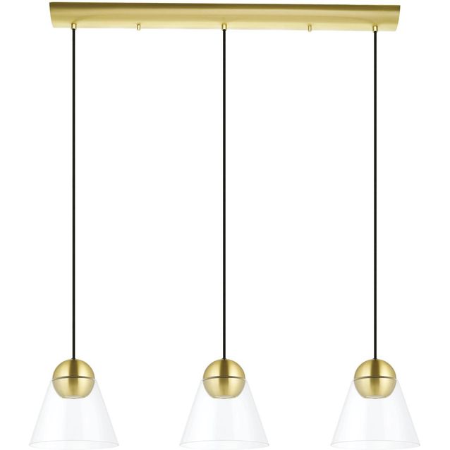 Riippuvalaisin Eglo Cerasella 3-osainen GU10 harjattu messinki