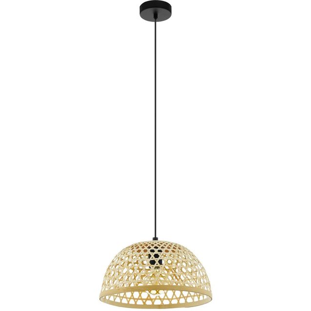 Riippuvalaisin Eglo Claverdon Ø37cm musta/puu