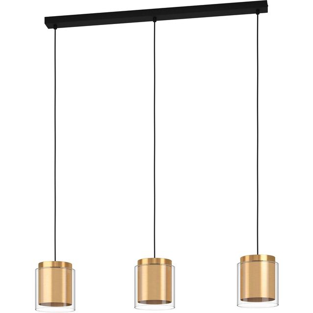 Riippuvalaisin Eglo Lagunitas 3-osainen musta messinki