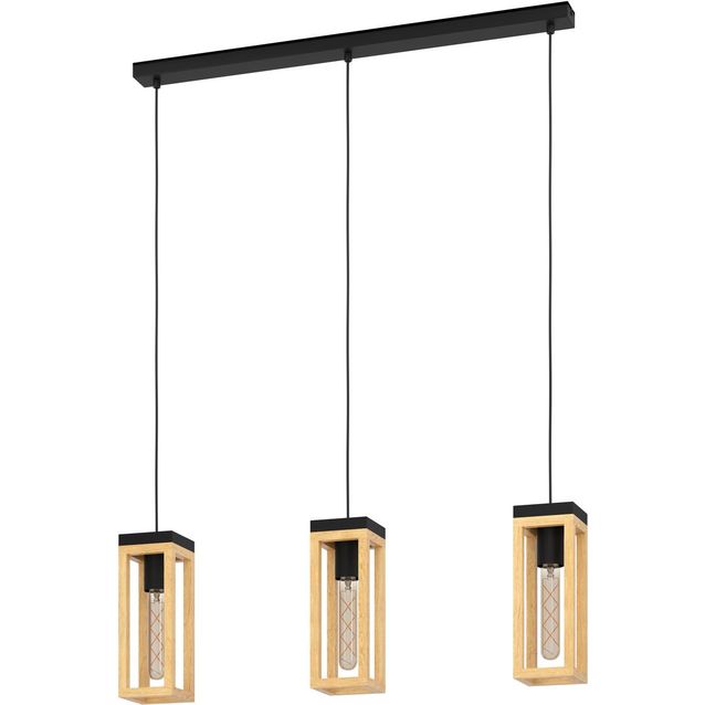 Riippuvalaisin Eglo Nafferton 3 osainen 80x10cm puu musta