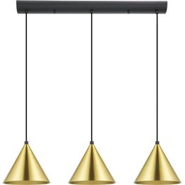 Riippuvalaisin Eglo Narices 3-osainen musta/kulta