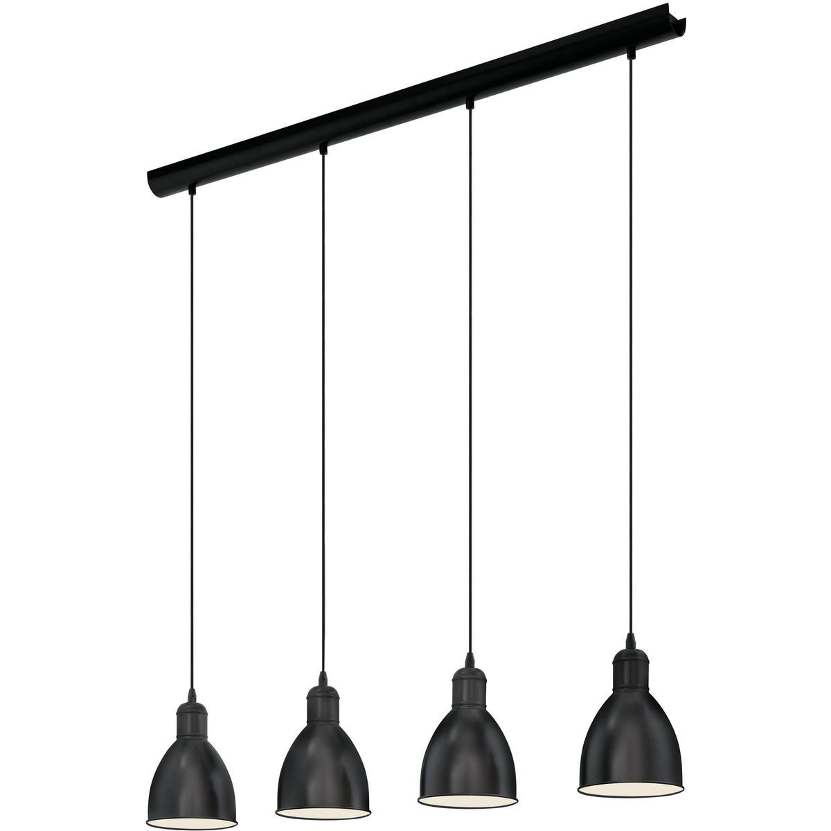 Riippuvalaisin Eglo Priddy 4-osainen musta