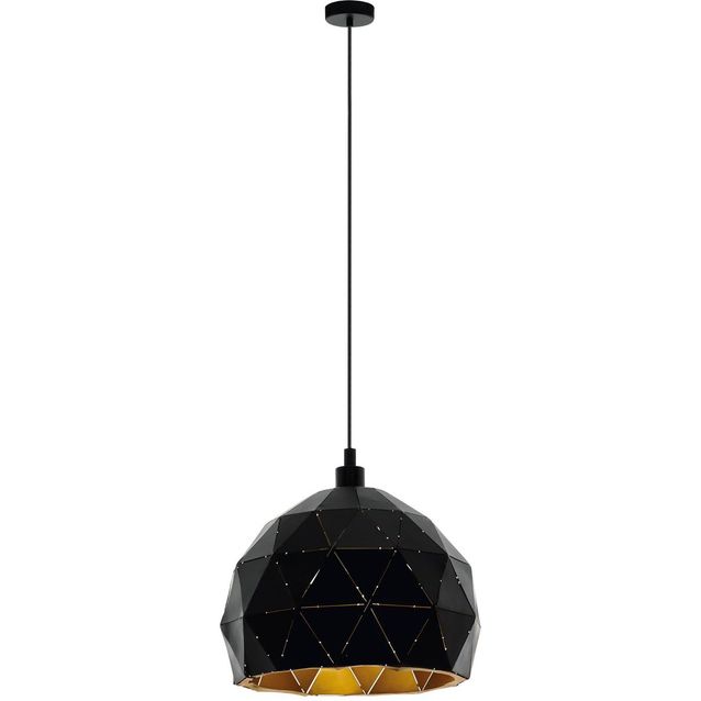 Riippuvalaisin Eglo Roccaforte Ø30cm E27 musta/kulta