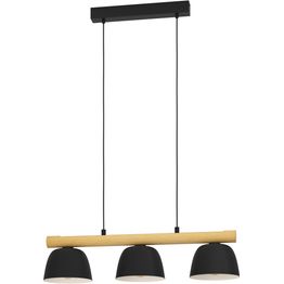 Riippuvalaisin Eglo Sherburn 3-osainen 77x20cm musta/puu