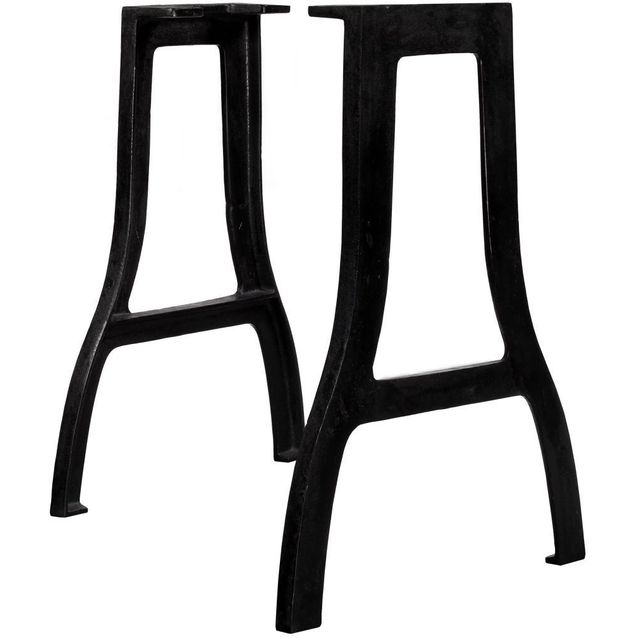 Ruokapöydän jalat 2 kpl a-muoto valurauta_1