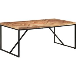 Ruokapöytä 180x90x76 cm täysi akaasia- ja mangopuu