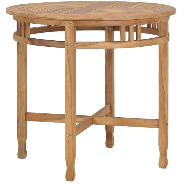 Ruokapöytä 80 cm täysi tiikki_1