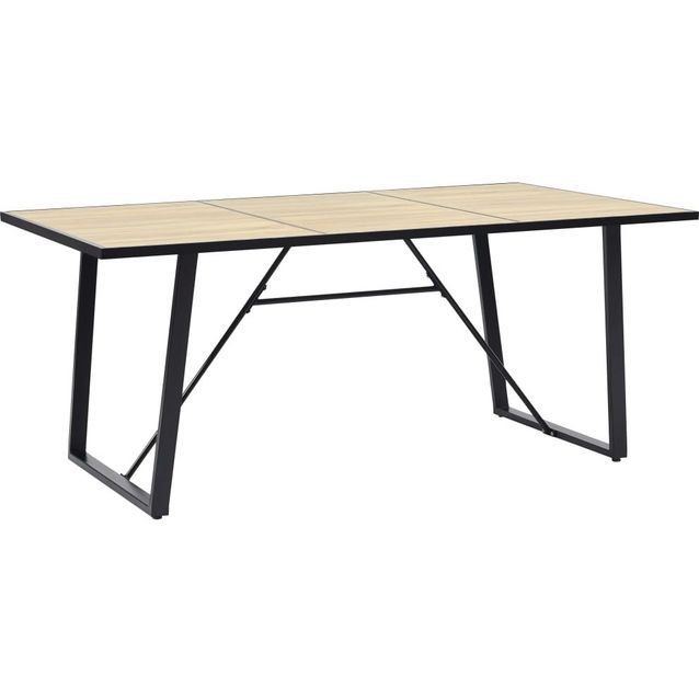 Ruokapöytä tammi 200x100x75 cm mdf_1