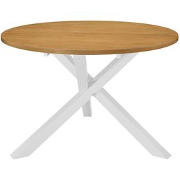 Ruokapöytä valkoinen 120x75 cm mdf