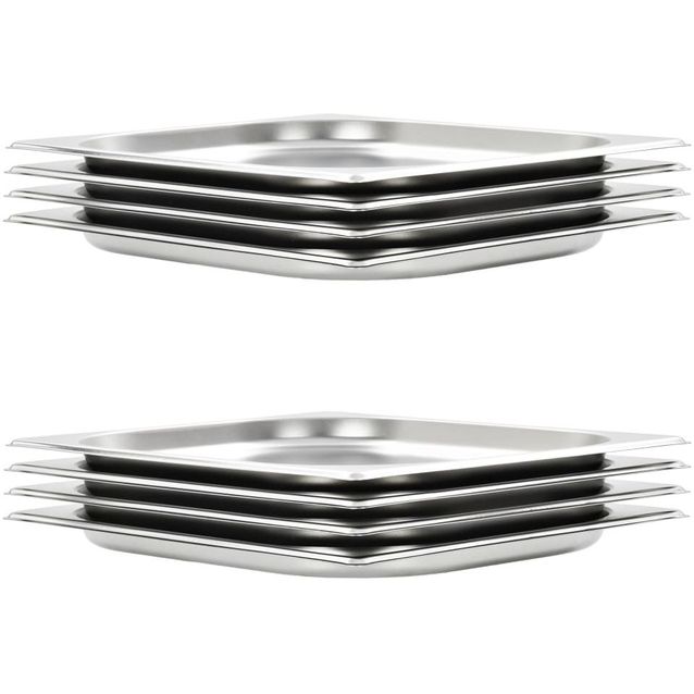 Ruokavuoat 8 kpl gn 1/2 20mm ruostumaton teräs_1