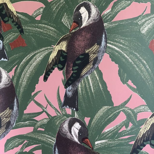 Tapetti Studio Lisa Bengtsson Pippi pinkki/vihreä