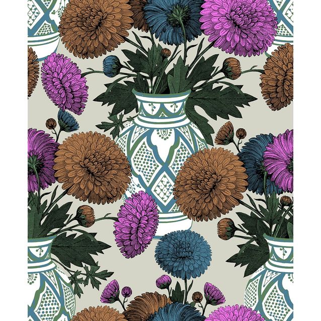 Tapetti Studio Lisa Bengtsson Habibi beige/violetti