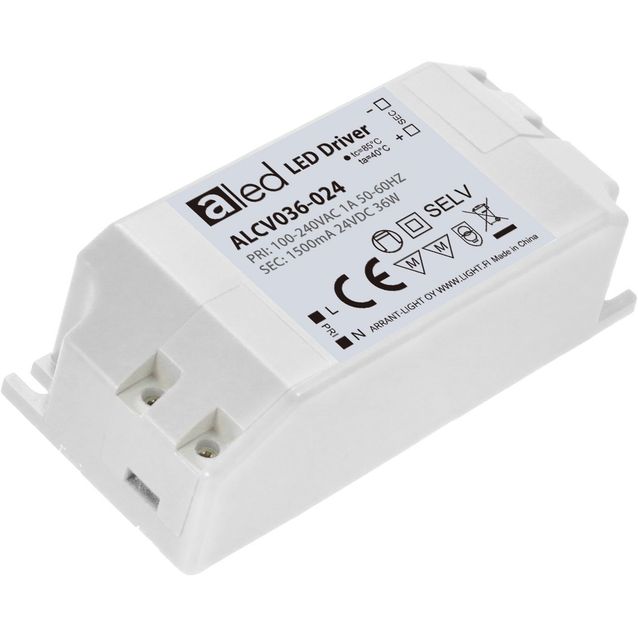 Tasajännitelähde Cariitti Huuhto Easy 36W 24V IP20