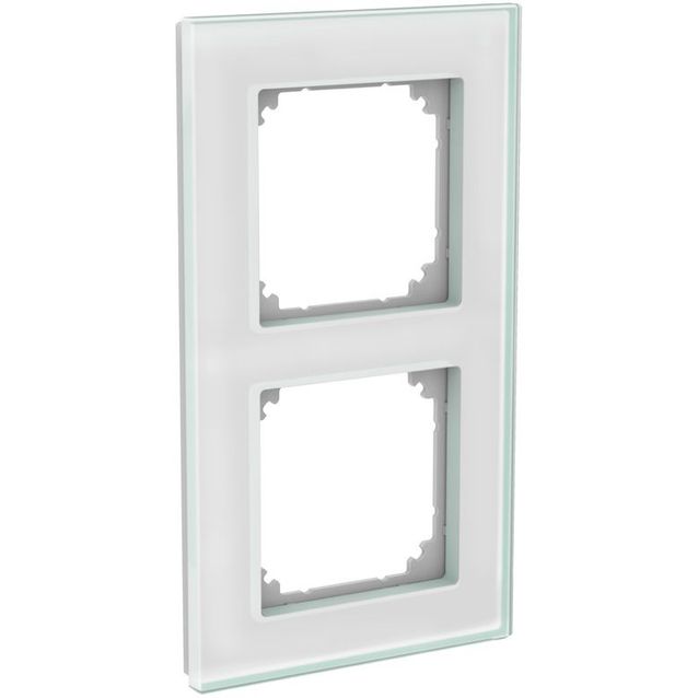 Peitelevy 2-osainen ExxactSolid lasi kirkas valkoinen