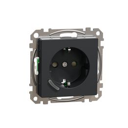 Älypistorasia Schneider Electric Wiser Exxact 1-osainen UPJ Zigbee antrasiitti