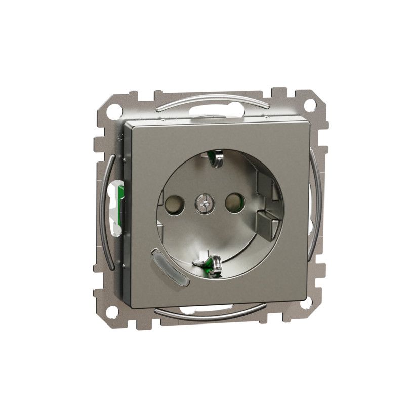 Älypistorasia Schneider Electric Wiser Exxact 1-osainen UPJ Zigbee metalli