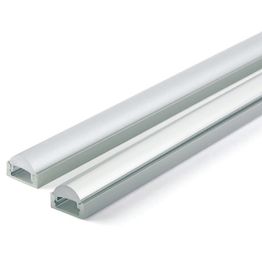 Asennusprofiili Airam Slimline 7 Optinen 60° Apus II LED-nauhalle pinta-asennus 2 m