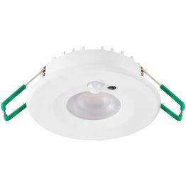 LED-alasvalo Sylvania Start Spot PIR IP65, tehoasetukset 6/10 W, 670/1050 lm, jopa 105 lm/W, valkoinen