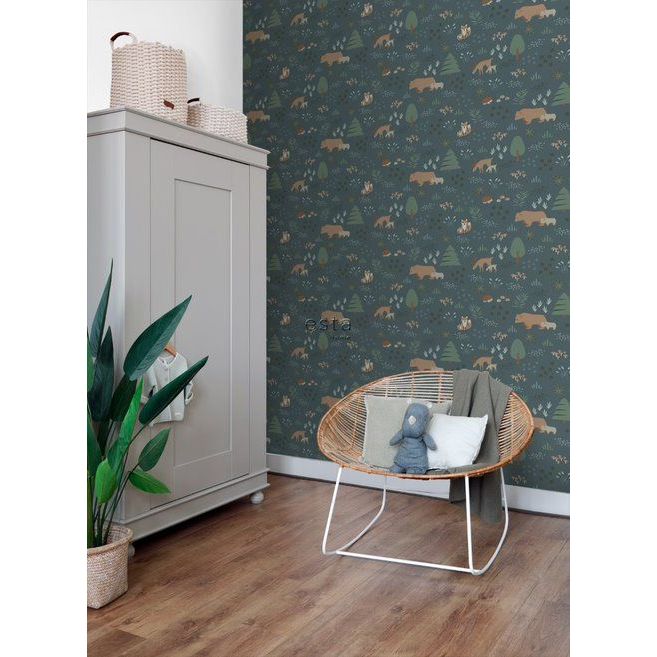 Lastenhuoneen tapetti Esta Forest Friends 139248