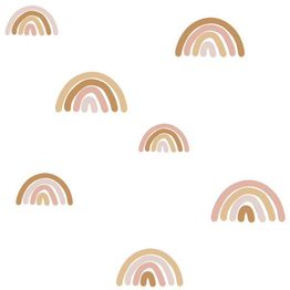 Lastenhuoneen tapetti Esta Forest Friends 139253, graafinen/geometrinen, vaaleanpunainen