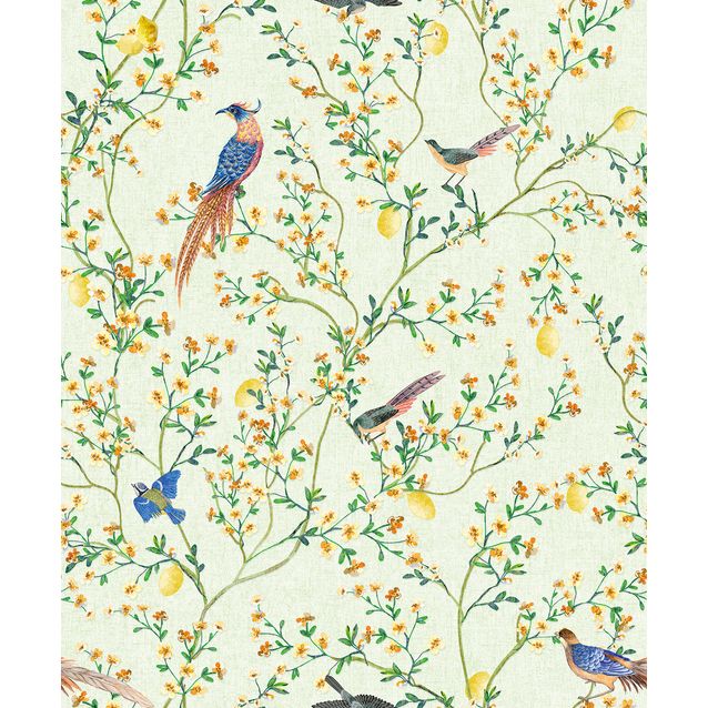 Tapetti Marburg Glööckler Pompöös Provence 35621-35624, lintu, kukka