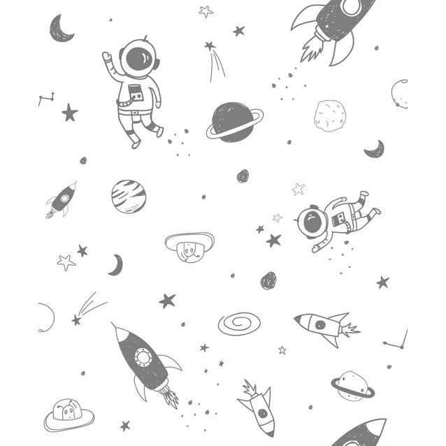 Lastenhuoneen tapetti Kids Walls 45850, vinyylipinta, harmaa