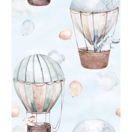 Lastenhuoneen tapetti Kids Walls 45863, vinyylipinta, pilvi, sininen