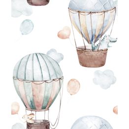 Lastenhuoneen tapetti Kids Walls 45865, vinyylipinta, pilvi, sininen