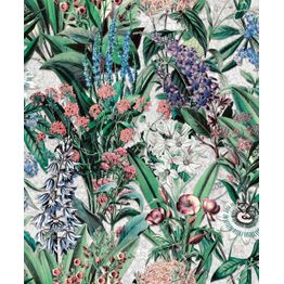 Tapetti Flora kukkaketo, vinyylipinta, eri värejä