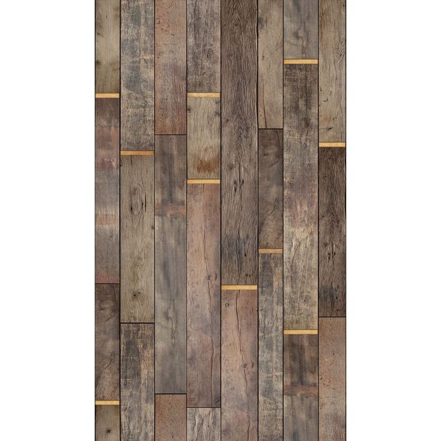 Kuvatapetti One Roll One Motif Wood in Gold 1,59x2,80 m non-woven