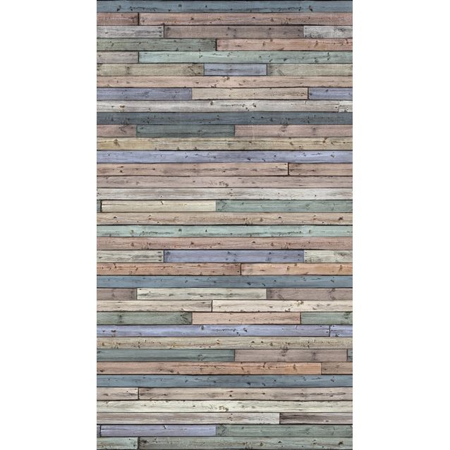 Kuvatapetti One Roll One Motif Coloured Wood 1,59x2,80 m non-woven
