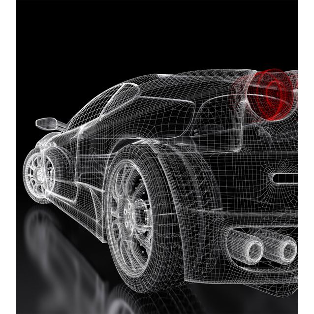 Kuvatapetti Dimex  Car Model Dark  225 x 250 cm