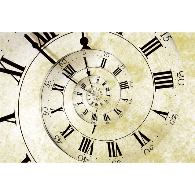 Kuvatapetti Dimex  Spiral Clock 375 x 250 cm
