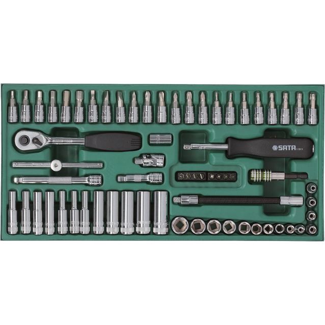 Työkalusarja työkaluvaunuun Sata 1/4