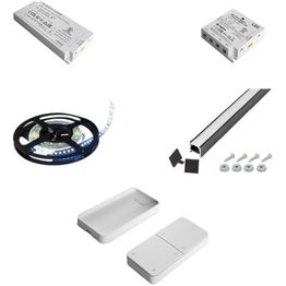 LED-profiilivalaisinsarja Savo iLED-P kaukosäätimellä 2700-6500K, eri vaihtoehtoja