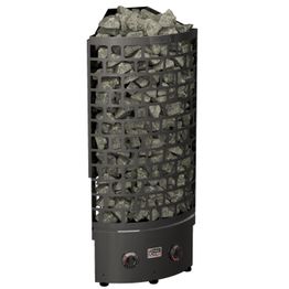 Sähkökiuas SAWO Aries Corner Black NB, 4.5kW, 3-6m³, kiinteä ohjaus