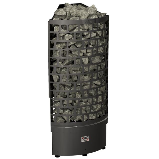 Sähkökiuas SAWO Aries Corner Black NS, 6kW, 5-8m³, erillinen ohjaus