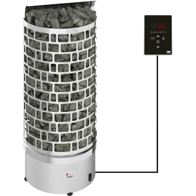 Sähkökiuas SAWO Aries Wall Ni2, 6 kW, 5-8m³, erillinen ohjaus