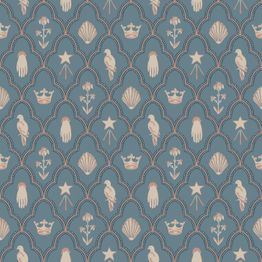 Tapetti Sandberg Turtledove, non-woven, pilkullinen, ornamentti