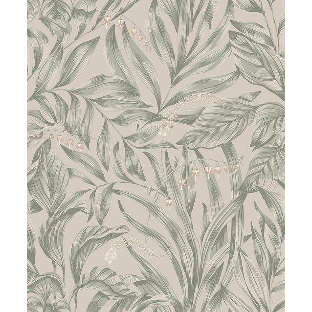 Tapetti Sandberg Elin vihreä 0,53x10,05m non-woven