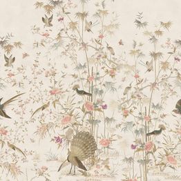 Mittatilaustapetti Sandberg Chinoiserie Garden, Eggshell (S10415)