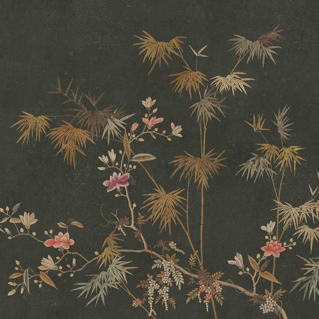 Mittatilaustapetti Bamboo Grove, Dark (S10423)