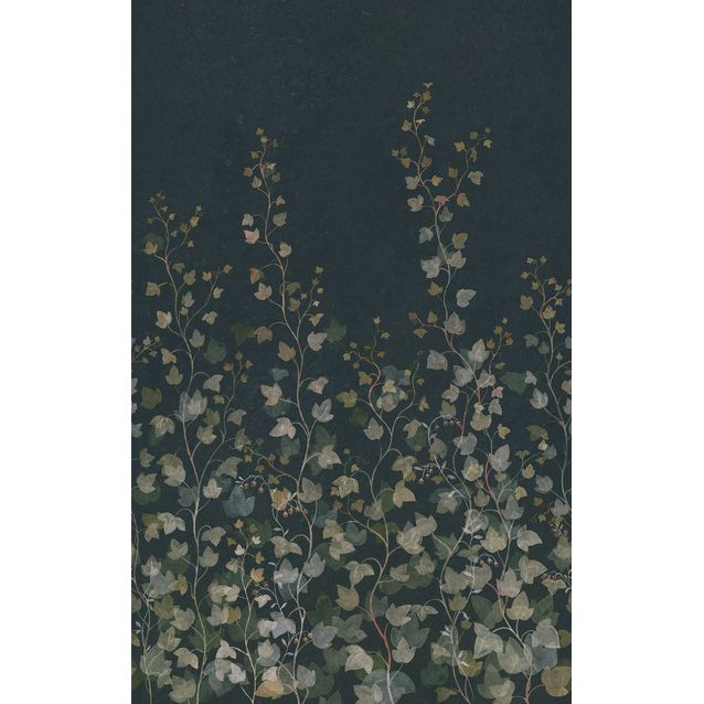 Kuvatapetti Sandberg Ivy tummansininen, mittatilaus, non-woven